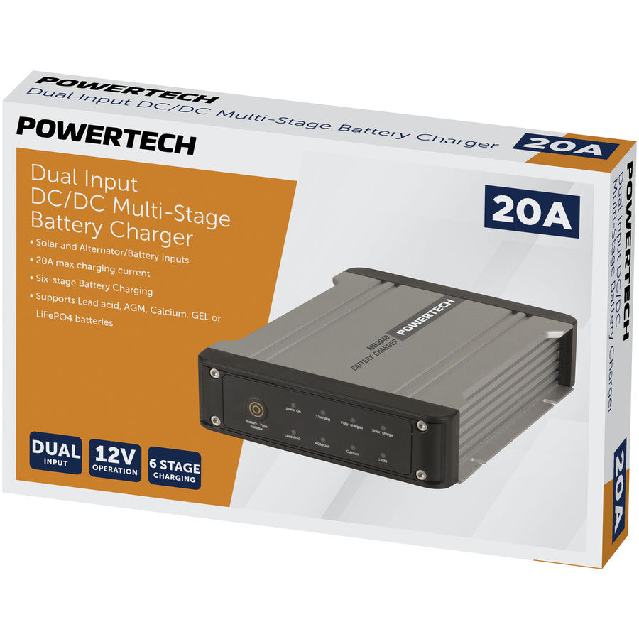 CHGR DC/DC DUAL INPUT 12VDC 20A