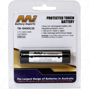 TB-18650IC26-BP1 - Battery Li-ion 18650 2600mAh