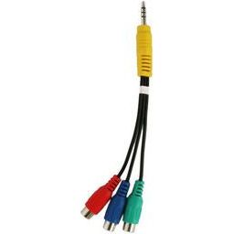 3.5mm TO 3x RCA COMPONENT CABLE