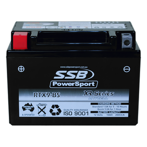 RTX9-BS - High Performance AGM Motorcycle Battery