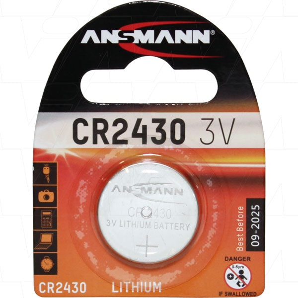 Ansmann CR2430 Consumer Lithium Battery Coin Cell