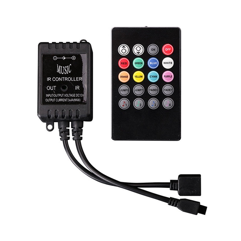 M18MC - Music Sound Activated Controller For RGB LED Light Strip 20 Key Remote set