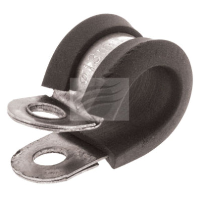 SP4113 -P CLIP 13mm STAINLESS STEEL WITH RUBBER INSERT