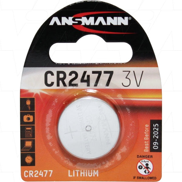 Ansmann CR2477 Consumer Lithium Battery Coin Cell