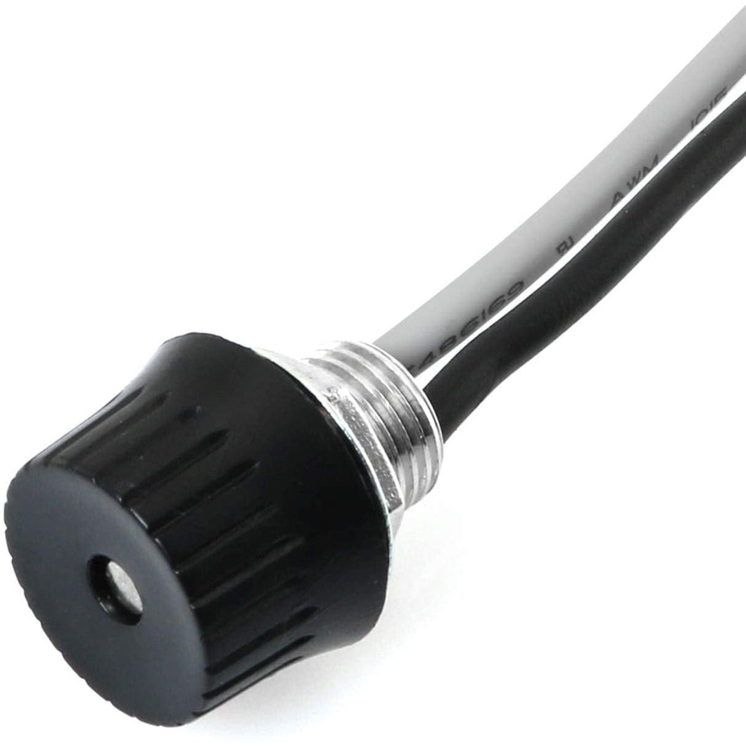 Rotary Stye On/Off Canopy Light Switch with Cable Wire Leads, Metal Threaded Base Rotary Switch