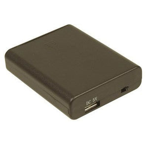 MP3083 - Battery Bank 4 x AA USB A SKT with Switch Black