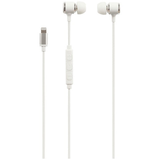 EARPHONES LIGHTNING MFI W/MIC/VOL CNCRD
