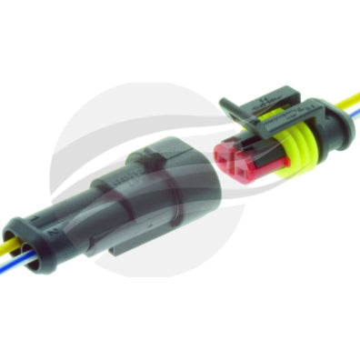 ECH0102P - PKT 1 AMP SUPER SEAL KIT 2 WAY PRE-WIRED CONNECTOR