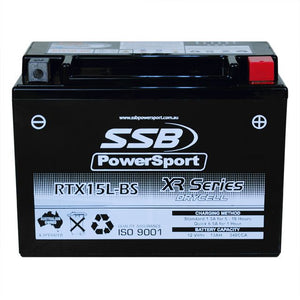 RTX15L-BS High Performance AGM Motorcycle Battery
