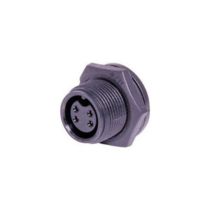 P9444 â€¢ 4 Pin 5A Screw-On Female Chassis IP67 Waterproof Socket
