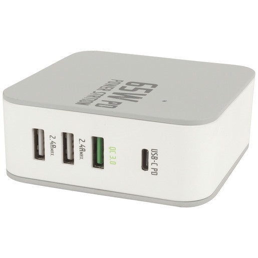 MP3418 - 65W High Capacity 4 Port USB Charging Station