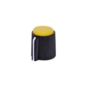 H6007  13mm Yellow Cap 1/4" Shaft Grub Screw Plastic Knob