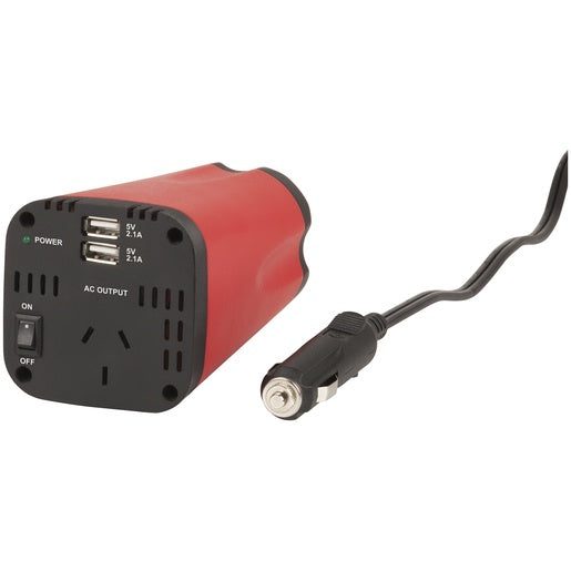 MI5128 -150W Cup-Holder Inverter with Dual USB Charging
