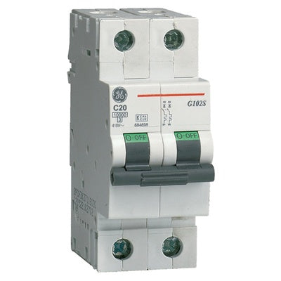 GE MCB G102C25 674897 25A 2P 10kA C