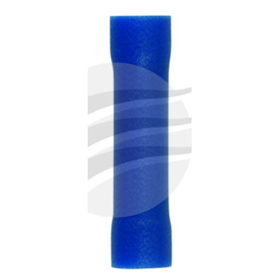 TE5002BL - 10 BUTT SPLICE TERMINAL FULLY INSUL PVC COPPER SLEEVE