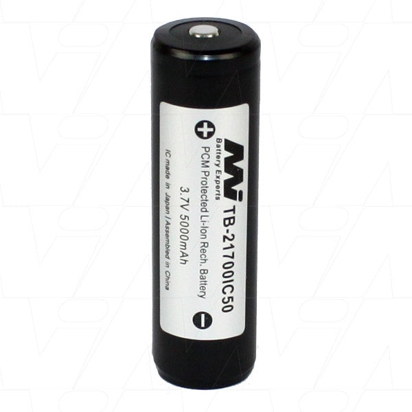 TB-21700IC50-BP1 21700 size 5.0Ah Protected Lithium Ion Torch Battery